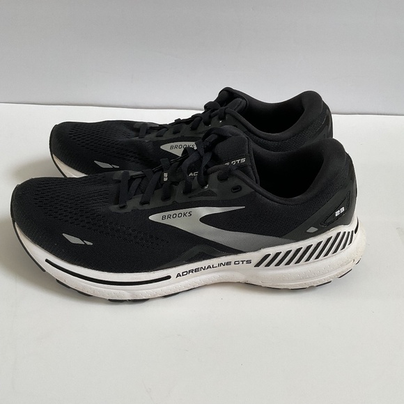 Brooks Adrenaline GTS 23 Shoes Mens 11.5 Black White Silver Road Jogging Support main image 8